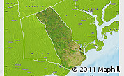 Satellite Map of MPEKETONI, physical outside