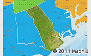 Satellite Map of MPEKETONI, political outside