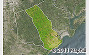 Satellite Map of MPEKETONI, semi-desaturated