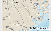Shaded Relief Map of MPEKETONI