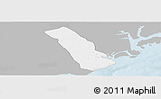 Gray Panoramic Map of MPEKETONI, single color outside