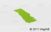 Physical Panoramic Map of MPEKETONI, cropped outside