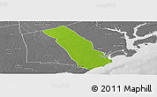 Physical Panoramic Map of MPEKETONI, desaturated