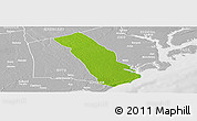 Physical Panoramic Map of MPEKETONI, lighten, desaturated