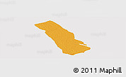 Political Panoramic Map of MPEKETONI, cropped outside