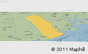Savanna Style Panoramic Map of MPEKETONI