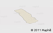 Shaded Relief Panoramic Map of MPEKETONI, cropped outside