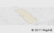 Shaded Relief Panoramic Map of MPEKETONI, lighten, desaturated