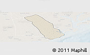 Shaded Relief Panoramic Map of MPEKETONI, lighten