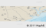 Shaded Relief Panoramic Map of MPEKETONI
