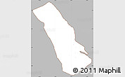 Gray Simple Map of MPEKETONI, cropped outside