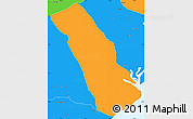 Political Simple Map of MPEKETONI