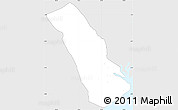 Silver Style Simple Map of MPEKETONI, single color outside