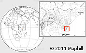 Blank Location Map of MOMBASA, highlighted parent region, within the entire country