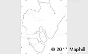 Blank Simple Map of MOMBASA, cropped outside, no labels