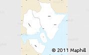 Classic Style Simple Map of MOMBASA, single color outside