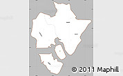 Gray Simple Map of MOMBASA, cropped outside