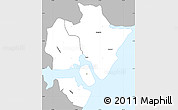 Gray Simple Map of MOMBASA, single color outside