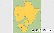 Savanna Style Simple Map of MOMBASA, cropped outside