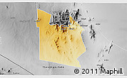 Physical 3D Map of MWATATE, desaturated