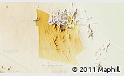Physical 3D Map of MWATATE, lighten