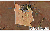 Satellite 3D Map of MWATATE, darken