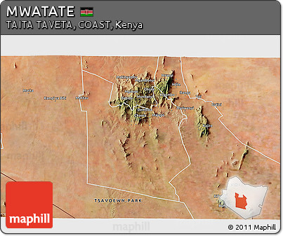 Satellite 3D Map of MWATATE
