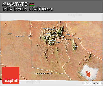 Satellite 3D Map of MWATATE