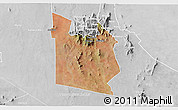 Satellite 3D Map of MWATATE, lighten, desaturated