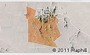Satellite 3D Map of MWATATE, lighten, semi-desaturated