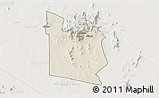 Shaded Relief 3D Map of MWATATE, lighten