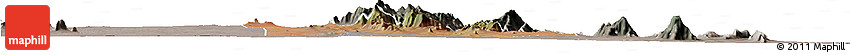 Satellite Horizon Map of MWATATE, semi-desaturated