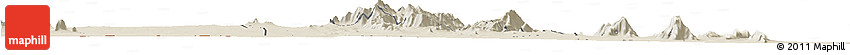 Shaded Relief Horizon Map of MWATATE