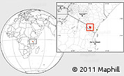 Blank Location Map of MWATATE