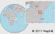 Gray Location Map of MWATATE
