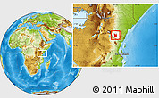 Physical Location Map of MWATATE, highlighted parent region