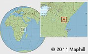 Savanna Style Location Map of MWATATE