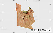 Satellite Map of MWATATE, single color outside