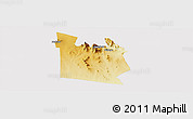 Physical Panoramic Map of MWATATE, cropped outside