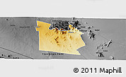 Physical Panoramic Map of MWATATE, darken, desaturated