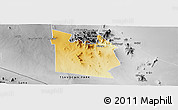 Physical Panoramic Map of MWATATE, desaturated