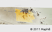 Physical Panoramic Map of MWATATE, semi-desaturated