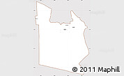 Classic Style Simple Map of MWATATE, cropped outside