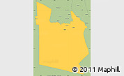 Savanna Style Simple Map of MWATATE