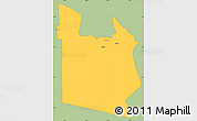 Savanna Style Simple Map of MWATATE, single color outside