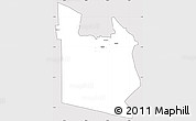 Silver Style Simple Map of MWATATE, cropped outside