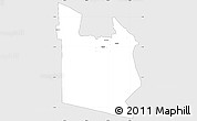 Silver Style Simple Map of MWATATE, single color outside