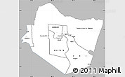 Gray Simple Map of TAITA TAVETA, single color outside