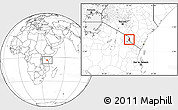 Blank Location Map of TAVETA