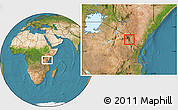 Satellite Location Map of TAVETA